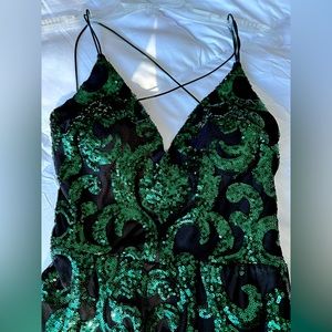 Lila Formal Open-Back Sequin Mermaid Dress, Prom Dress